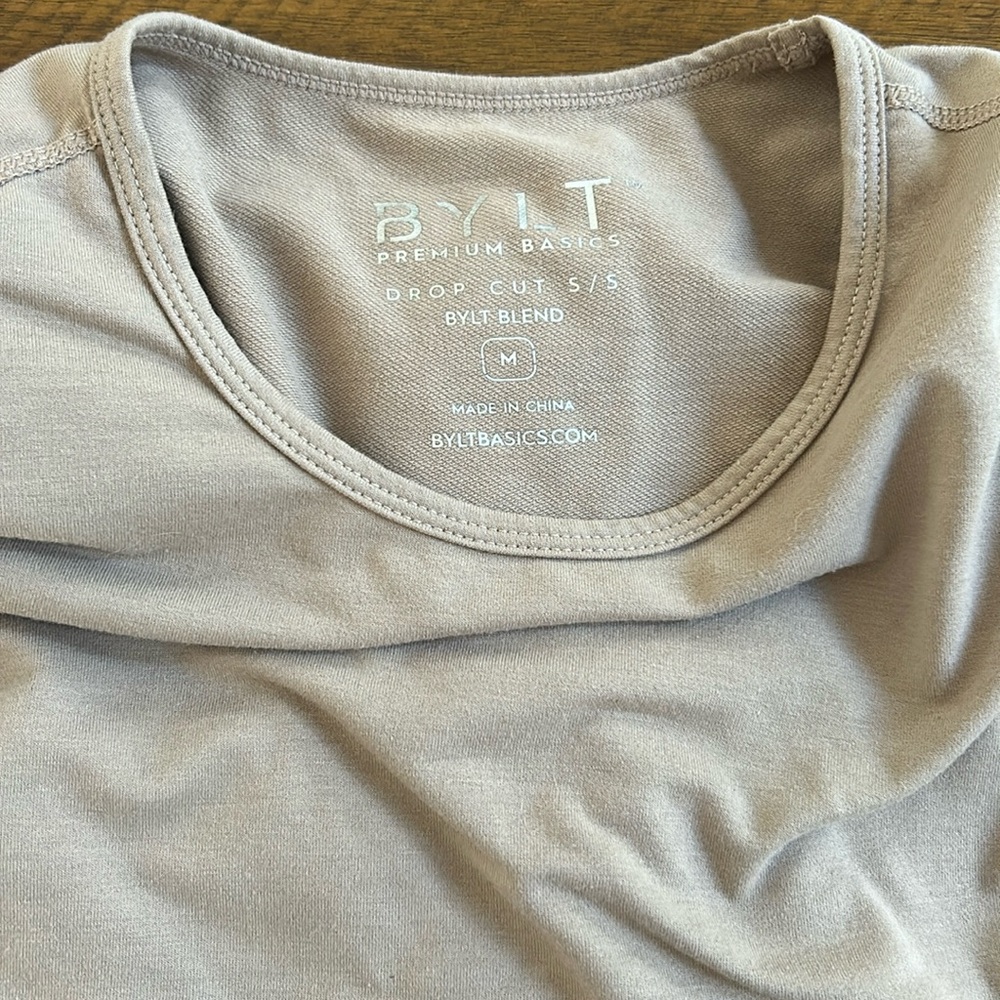 BYLT Premium Basics Drop Cut Size Medium Sand Color